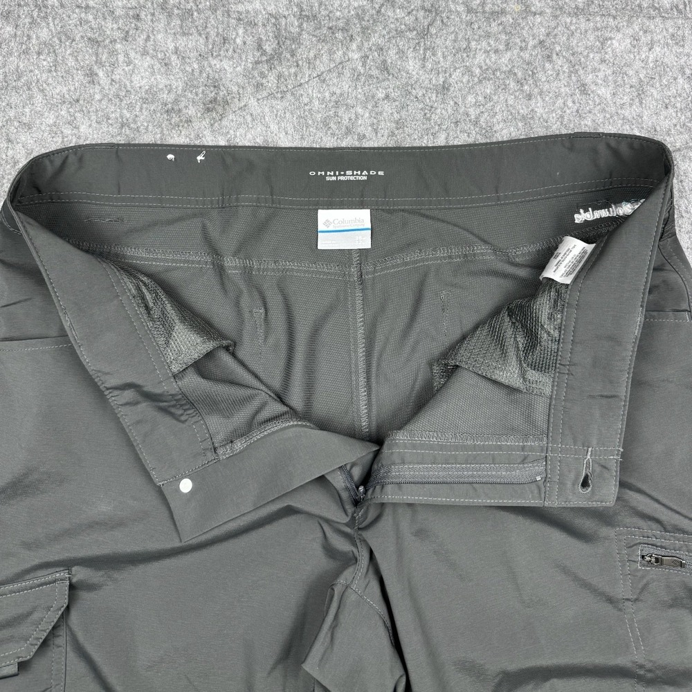 Columbia Pants Mens 36x32 Gray Omni-Shade Articulated Knees Hiking Outdoor EUC - Picture 3 of 13